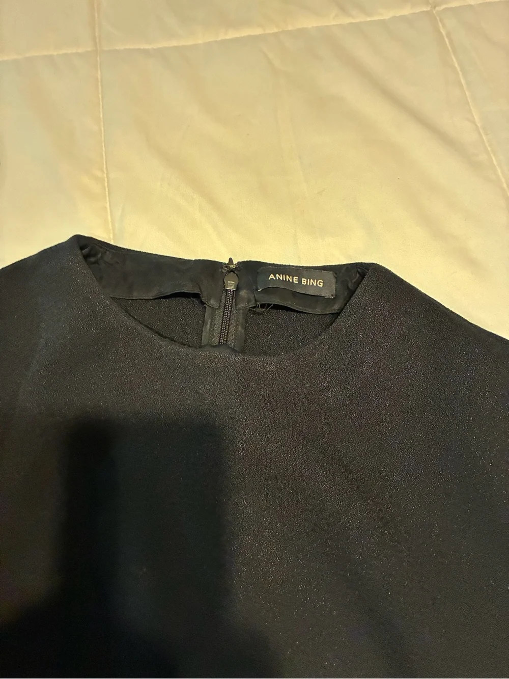 Anine Bing Black Crewneck Knit Top